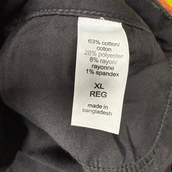 M Jeans By Maurices Womens XL Reg Black Low-Rise Skinny Jeans With Plaid Cuffs - Picture 4 of 11